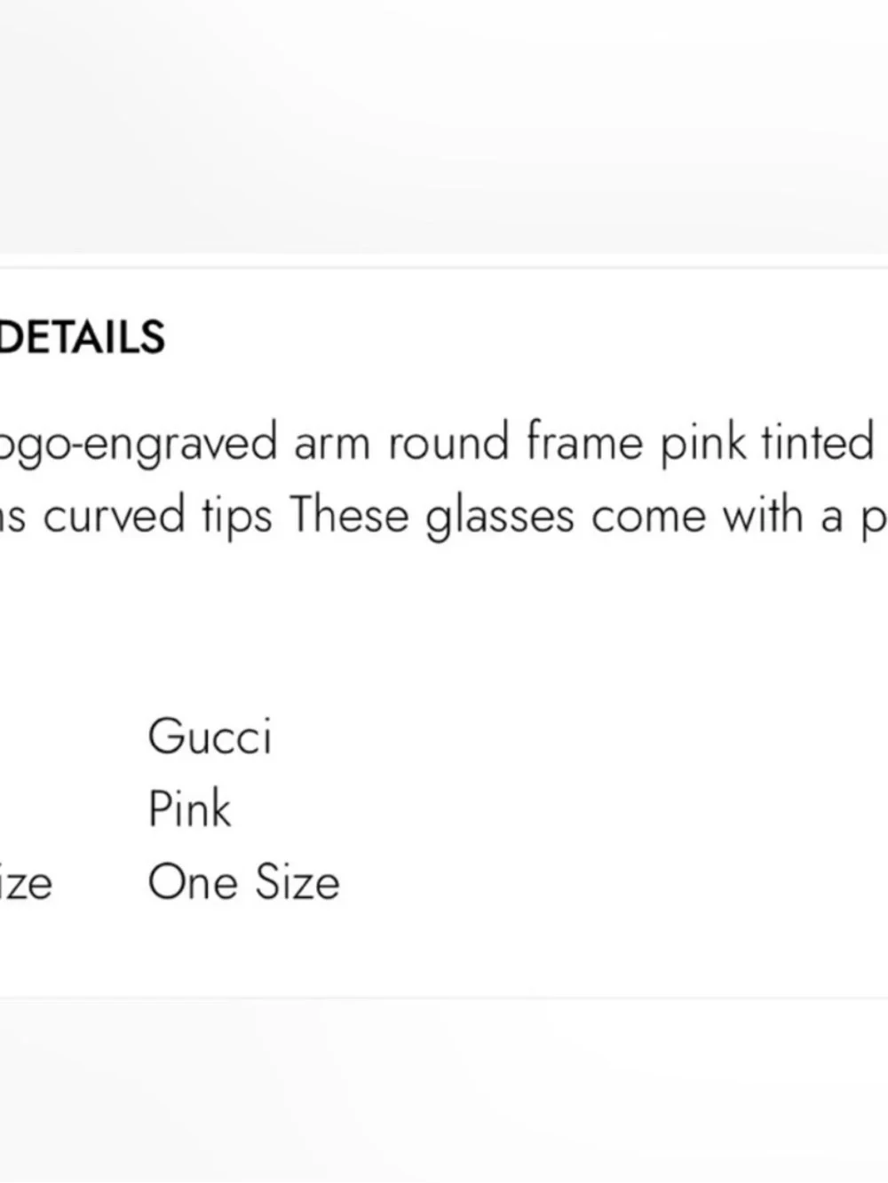 Gucci Gold Aviator Sunglasses with Pink Lenses